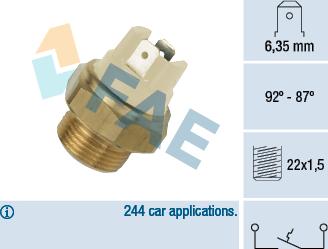 FAE 37010 - Термошалтер, вентилатор на радиатора vvparts.bg