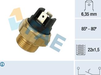 FAE 37390 - Термошалтер, вентилатор на радиатора vvparts.bg