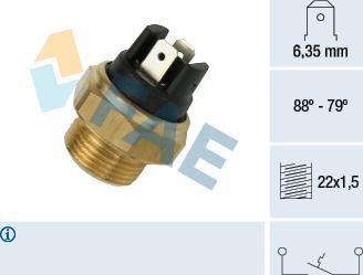 FAE 37340 - Термошалтер, вентилатор на радиатора vvparts.bg