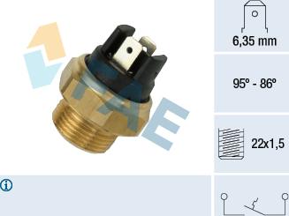 FAE 37330 - Термошалтер, вентилатор на радиатора vvparts.bg