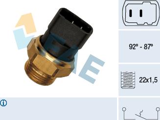 FAE 37260 - Термошалтер, вентилатор на радиатора vvparts.bg