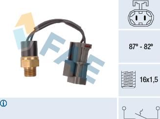 FAE 37760 - Термошалтер, вентилатор на радиатора vvparts.bg