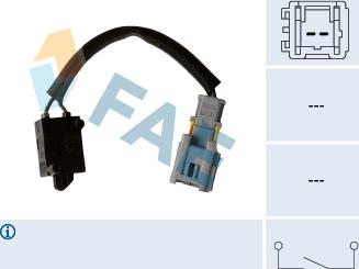 FAE 24907 - Ключ, задействане на съединителя (Geschwindigkeitsregelanlag vvparts.bg