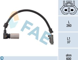 FAE 79086 - Датчик обороти, авт. скоростна кутия vvparts.bg