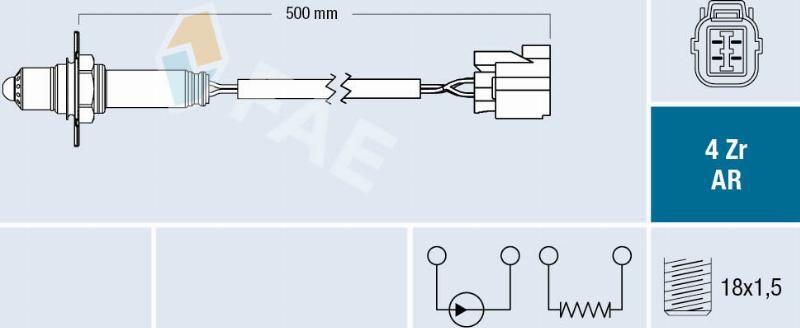 FAE 75606 - Ламбда-сонда vvparts.bg