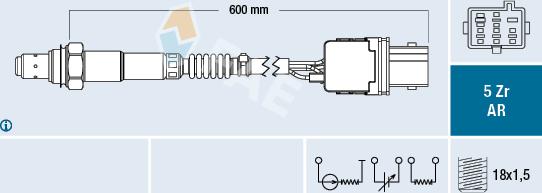 FAE 75004 - Ламбда-сонда vvparts.bg