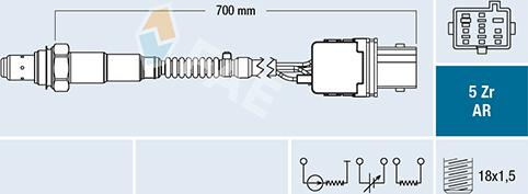 FAE 75151 - Ламбда-сонда vvparts.bg