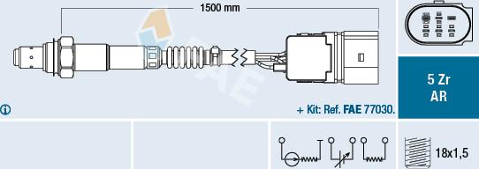 FAE 75351 - Ламбда-сонда vvparts.bg