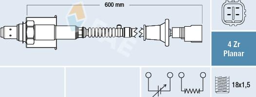 FAE 77692 - Ламбда-сонда vvparts.bg