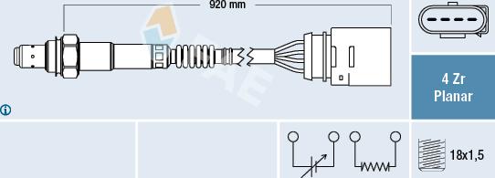 FAE 77142 - Ламбда-сонда vvparts.bg