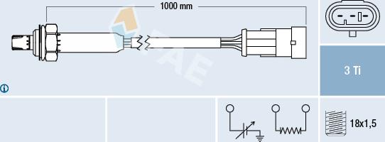 FAE 77182 - Ламбда-сонда vvparts.bg