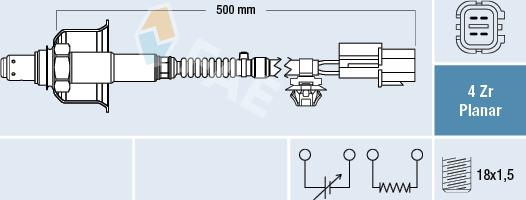 FAE 77712 - Ламбда-сонда vvparts.bg
