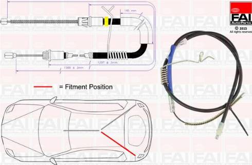 FAI AutoParts FBC0062 - Жило, ръчна спирачка vvparts.bg