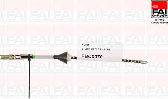 FAI AutoParts FBC0070 - Жило, ръчна спирачка vvparts.bg