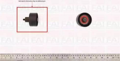 FAI AutoParts T9348 - Паразитна / водеща ролка, зъбен ремък vvparts.bg