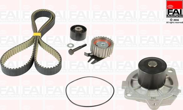 FAI AutoParts TBK493-6228 - Водна помпа+ к-кт ангренажен ремък vvparts.bg