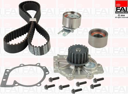 FAI AutoParts TBK458-6397 - Водна помпа+ к-кт ангренажен ремък vvparts.bg