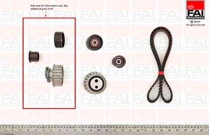 FAI AutoParts TBK03 - Комплект ангренажен ремък vvparts.bg