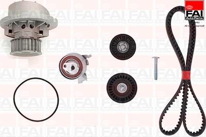 FAI AutoParts TBK156-6382 - Водна помпа+ к-кт ангренажен ремък vvparts.bg