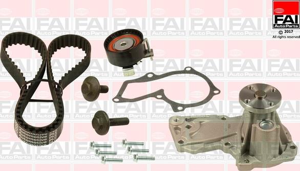 FAI AutoParts TBK177-6409 - Водна помпа+ к-кт ангренажен ремък vvparts.bg