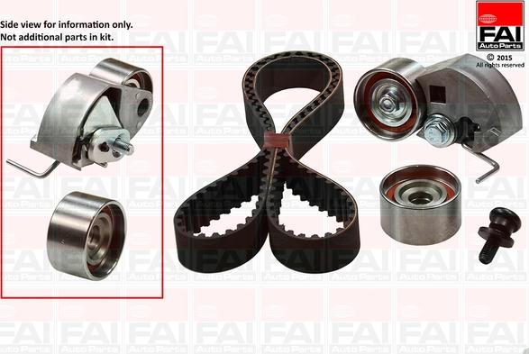 FAI AutoParts TBK225 - Комплект ангренажен ремък vvparts.bg