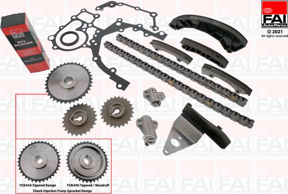 FAI AutoParts TCK444 - Комплект ангренажна верига vvparts.bg