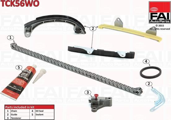 FAI AutoParts TCK56WO - Комплект ангренажна верига vvparts.bg