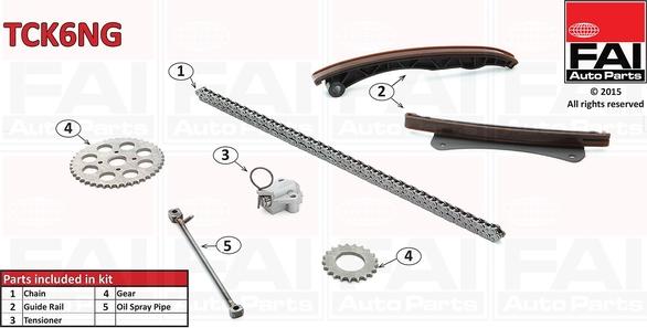 FAI AutoParts TCK6NG - Комплект ангренажна верига vvparts.bg