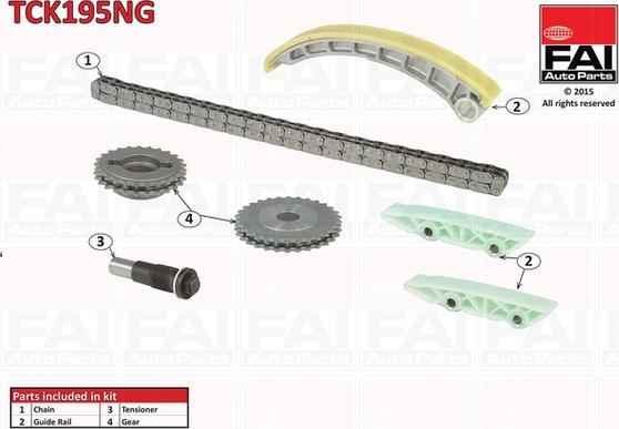 FAI AutoParts TCK195NG - Комплект ангренажна верига vvparts.bg