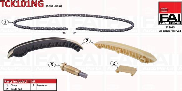 FAI AutoParts TCK101NG - Комплект ангренажна верига vvparts.bg