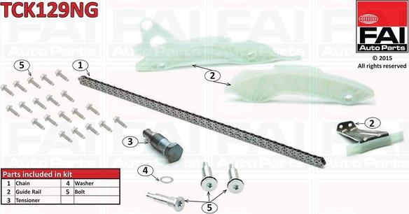 FAI AutoParts TCK129NG - Комплект ангренажна верига vvparts.bg