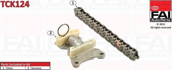 FAI AutoParts TCK124 - Комплект ангренажна верига vvparts.bg