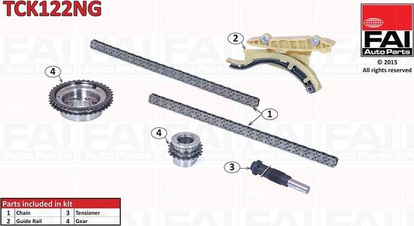 FAI AutoParts TCK122NG - Комплект ангренажна верига vvparts.bg