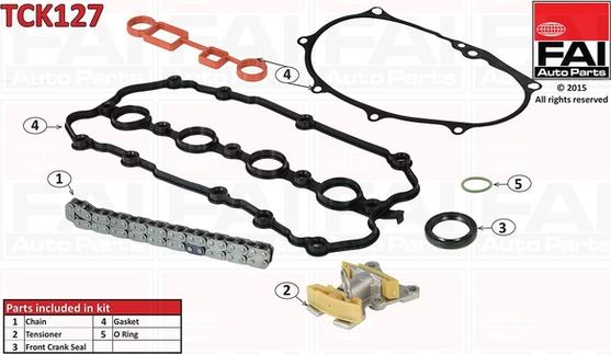 FAI AutoParts TCK127 - Комплект ангренажна верига vvparts.bg