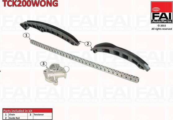 FAI AutoParts TCK200WONG - Комплект ангренажна верига vvparts.bg