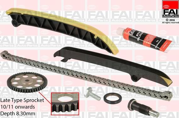 FAI AutoParts TCK208L - Комплект ангренажна верига vvparts.bg