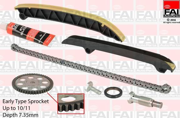 FAI AutoParts TCK208 - Комплект ангренажна верига vvparts.bg