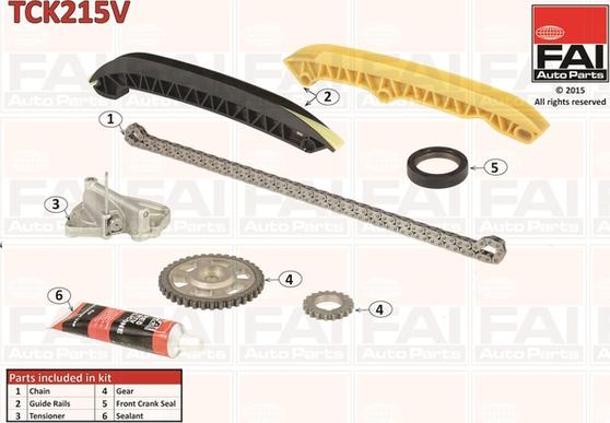 FAI AutoParts TCK215 - Комплект ангренажна верига vvparts.bg