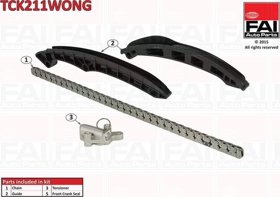 FAI AutoParts TCK211WONG - Комплект ангренажна верига vvparts.bg