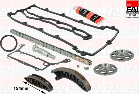 FAI AutoParts TCK227L - Комплект ангренажна верига vvparts.bg