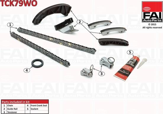 FAI AutoParts TCK79WO - Комплект ангренажна верига vvparts.bg