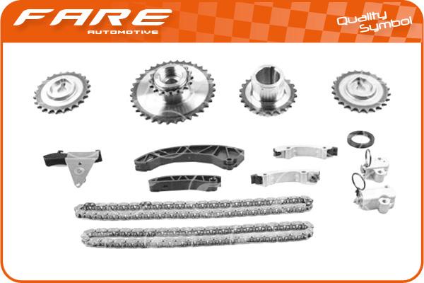 FARE-CO 16338 - Комплект ангренажна верига vvparts.bg