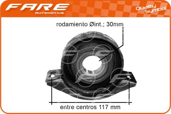 FARE-CO 1698 - Опора карданен вал vvparts.bg