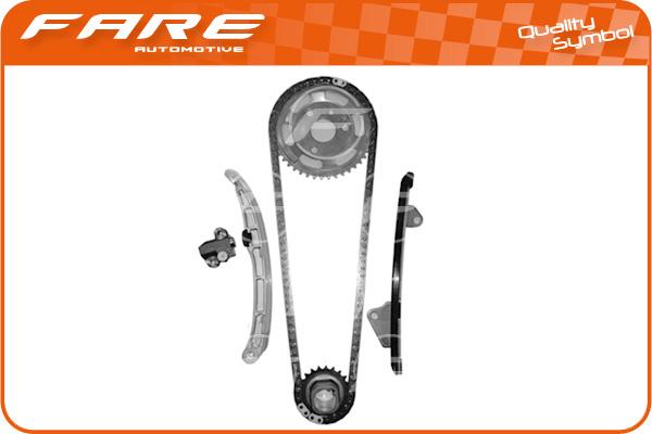 FARE-CO 13855 - Комплект ангренажна верига vvparts.bg