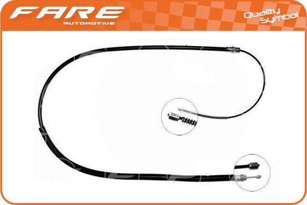 FARE-CO 17633 - Жило, ръчна спирачка vvparts.bg