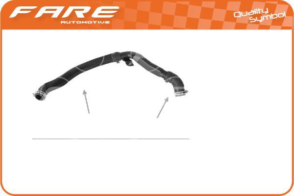 FARE-CO 33630 - Маркуч на радиатора vvparts.bg