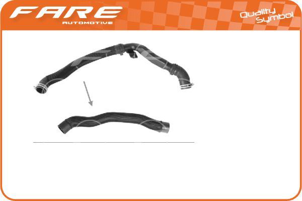 FARE-CO 33758 - Маркуч на радиатора vvparts.bg