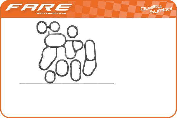 FARE-CO 25228 - Комплект гарнитури, маслен радиатор vvparts.bg