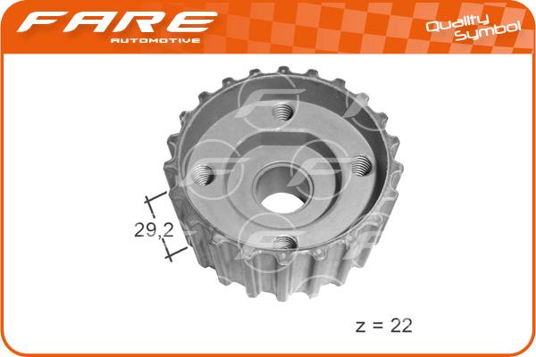 FARE SA 10570 - Зъбно колело, колянов вал vvparts.bg