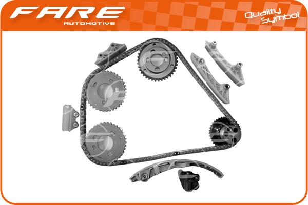 FARE SA 13844 - Комплект ангренажна верига vvparts.bg